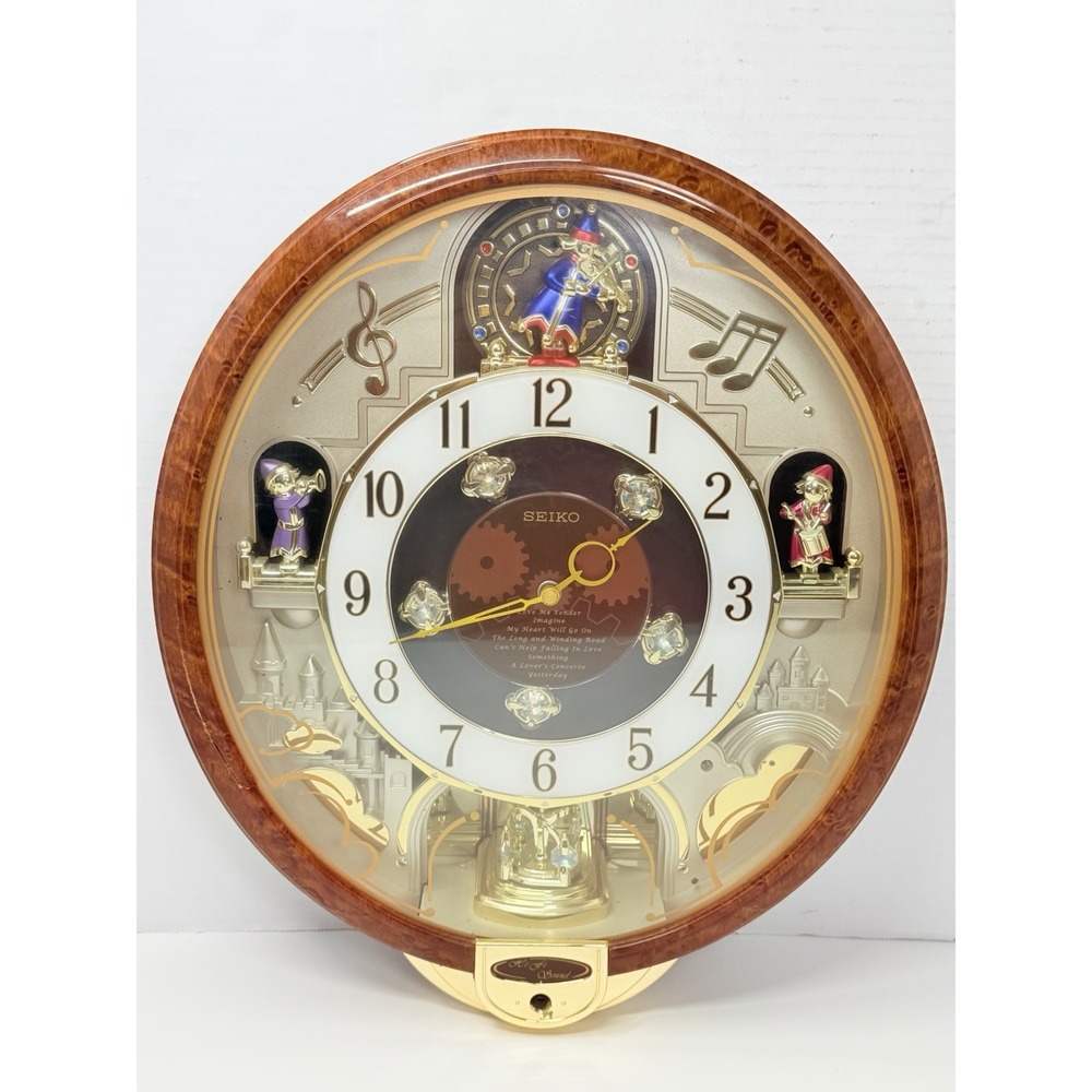 Seiko QXM147BRH Melodies in Motion Swarovski Musical Wall Clock Tested